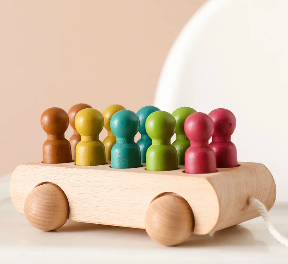 Montessori Peg Doll Car