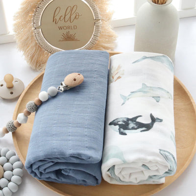 Ocean Swaddle Set