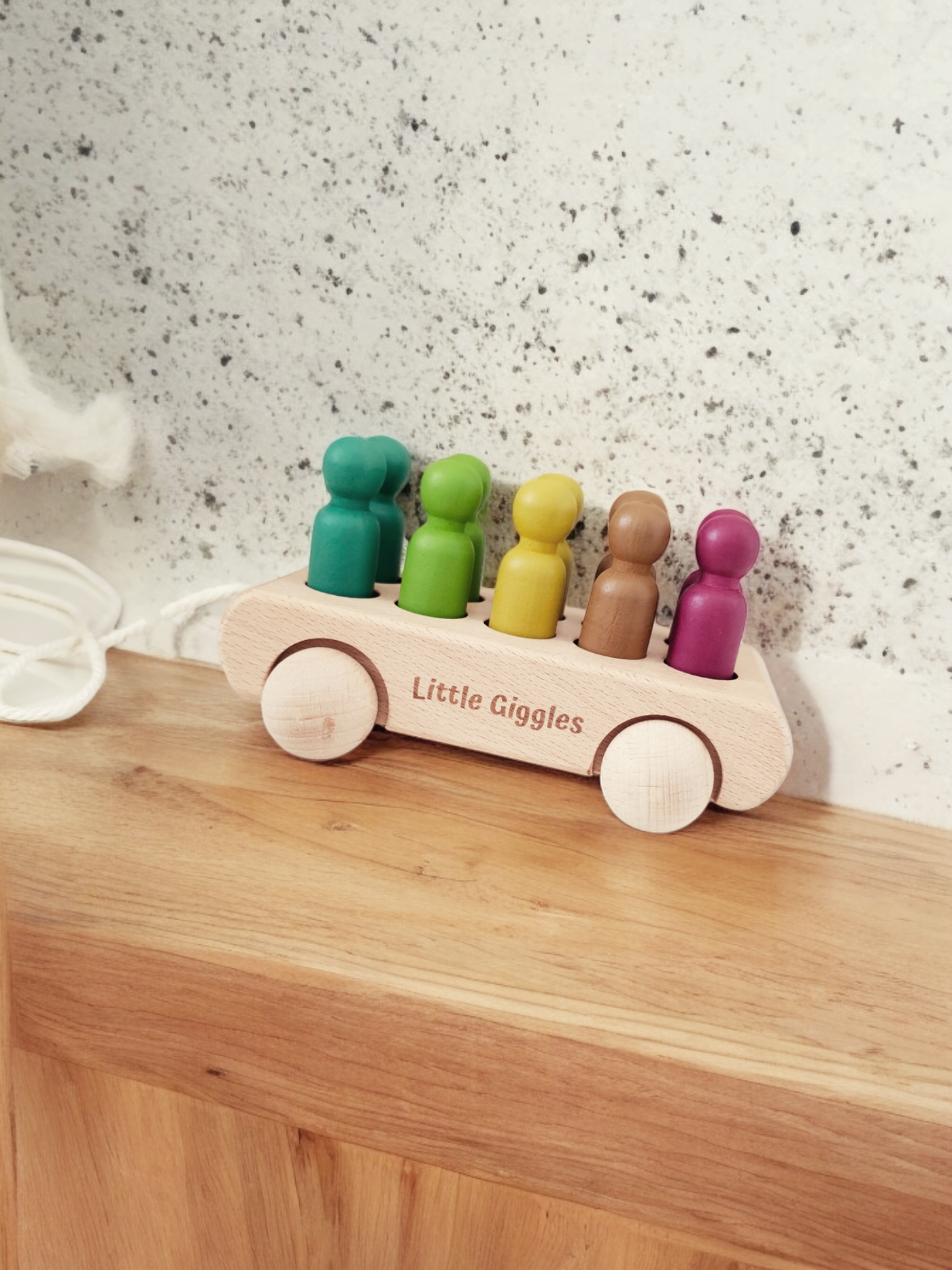 Montessori Peg Doll Car