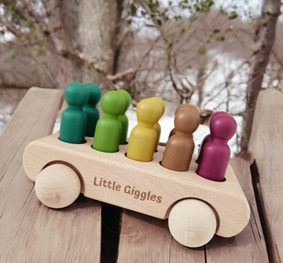 Montessori Peg Doll Car