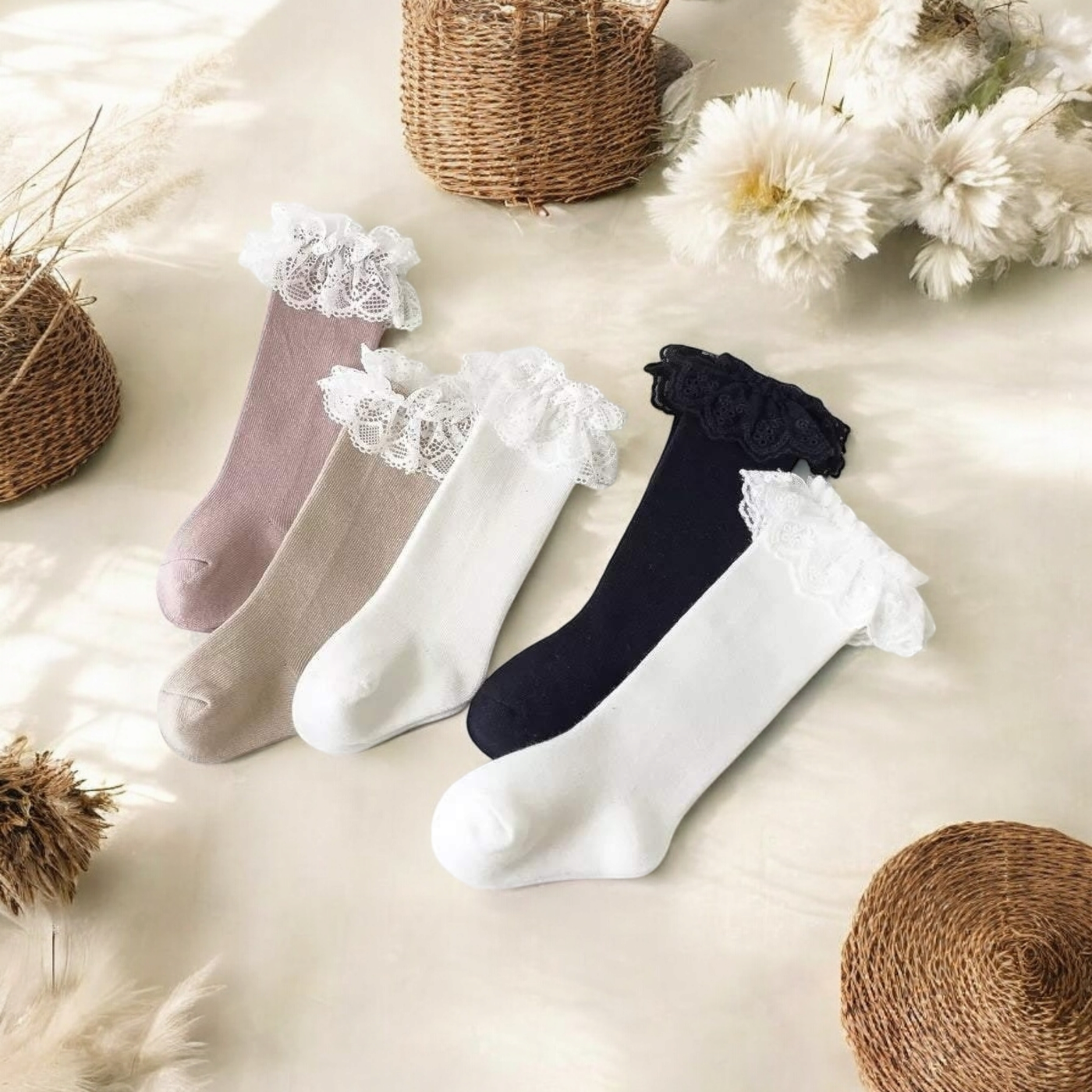 Lace Trim Socks