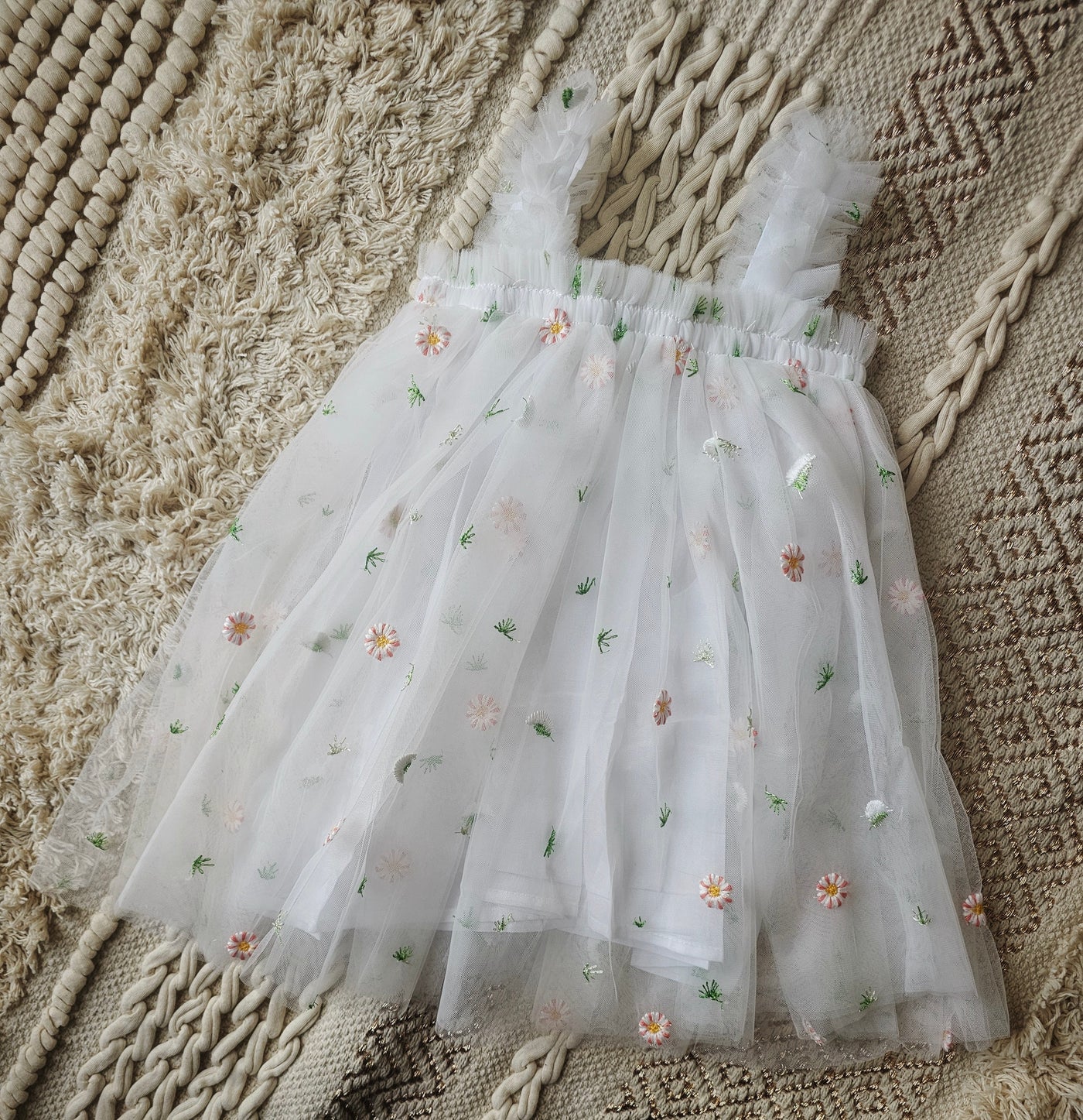 Embroided Tulle Dress