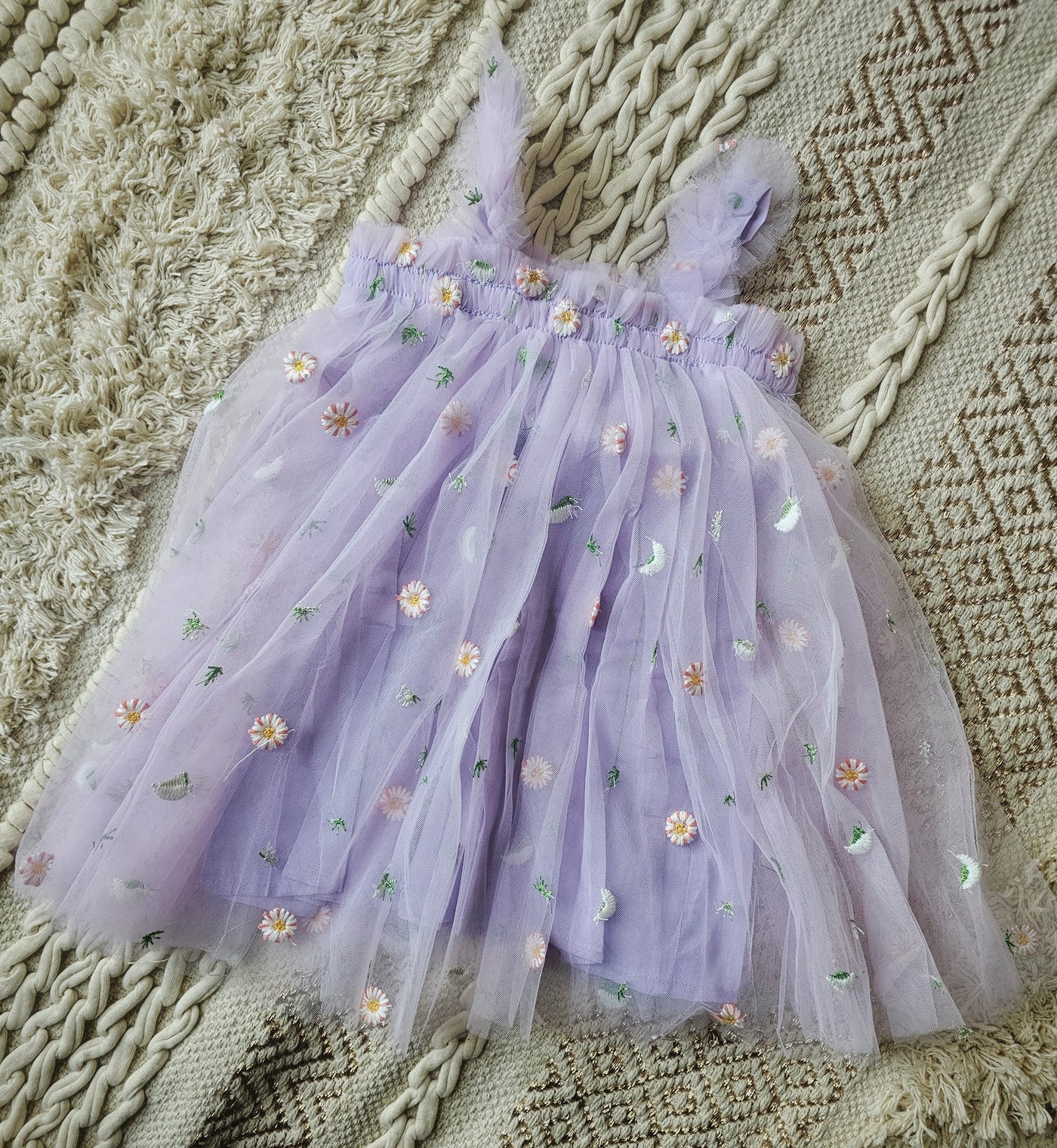 Embroided Tulle Dress