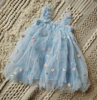 Embroided Tulle Dress