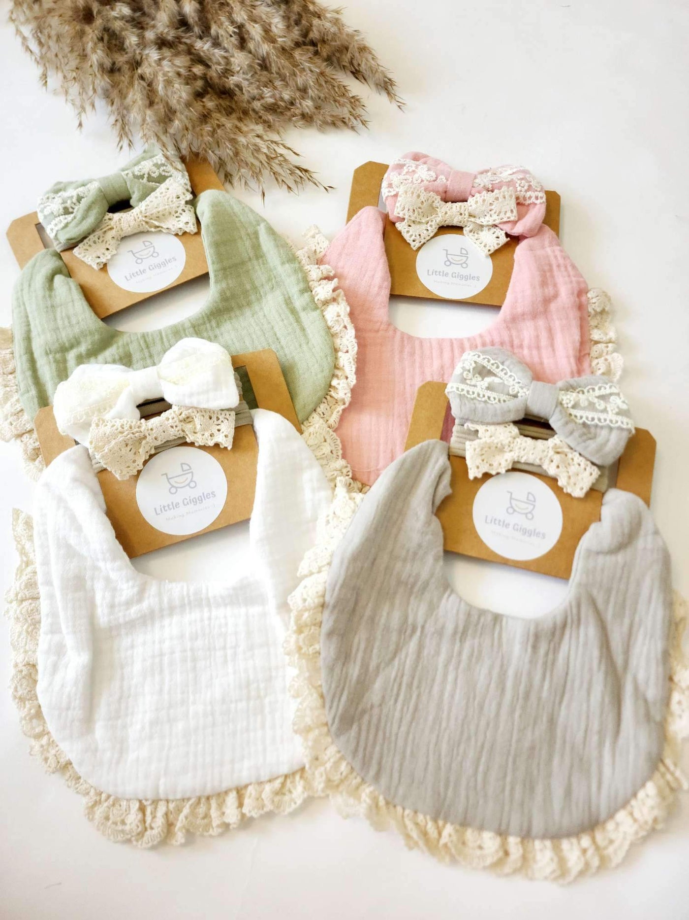 Lace Bib and Headband Set | Image 1