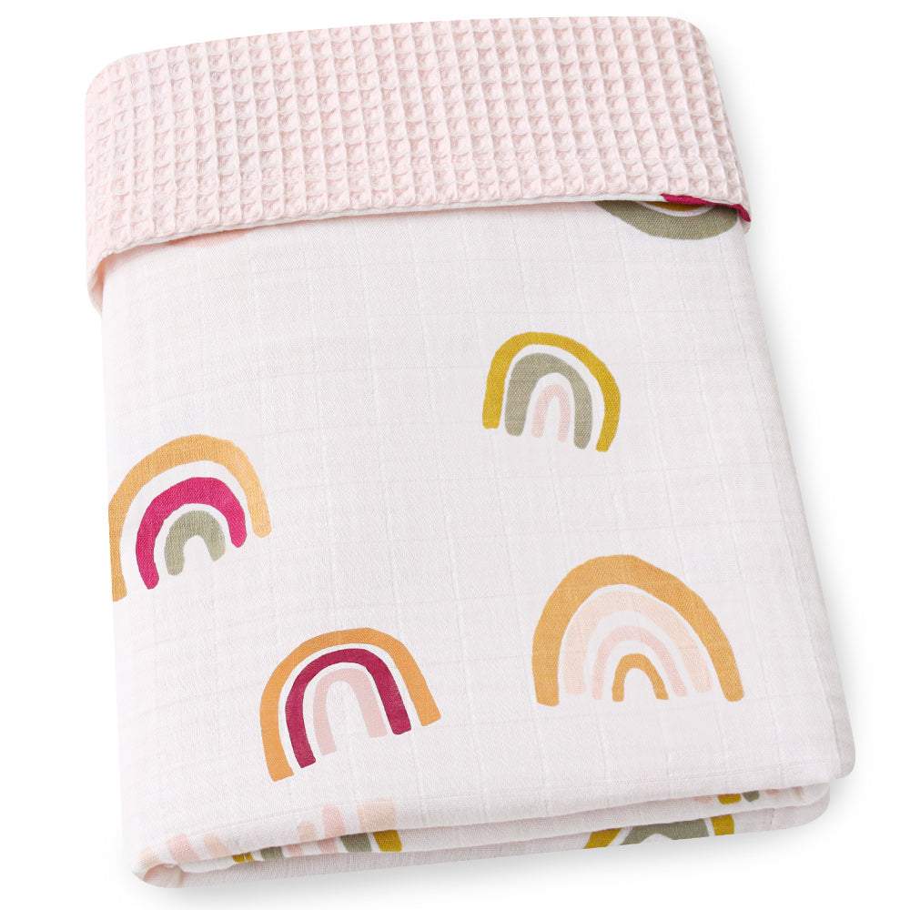 Rainbow Bamboo Cotton Blanket