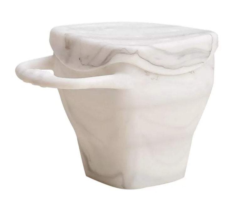 Marble Silicone Foldable Snack Cup