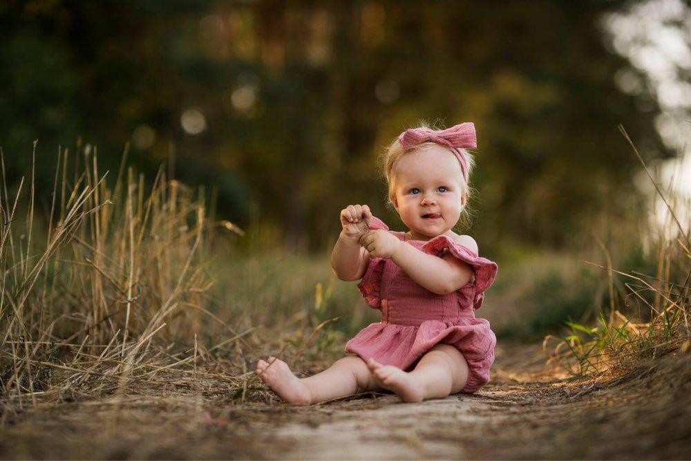 Pink Ruffle Onesie | Image 1