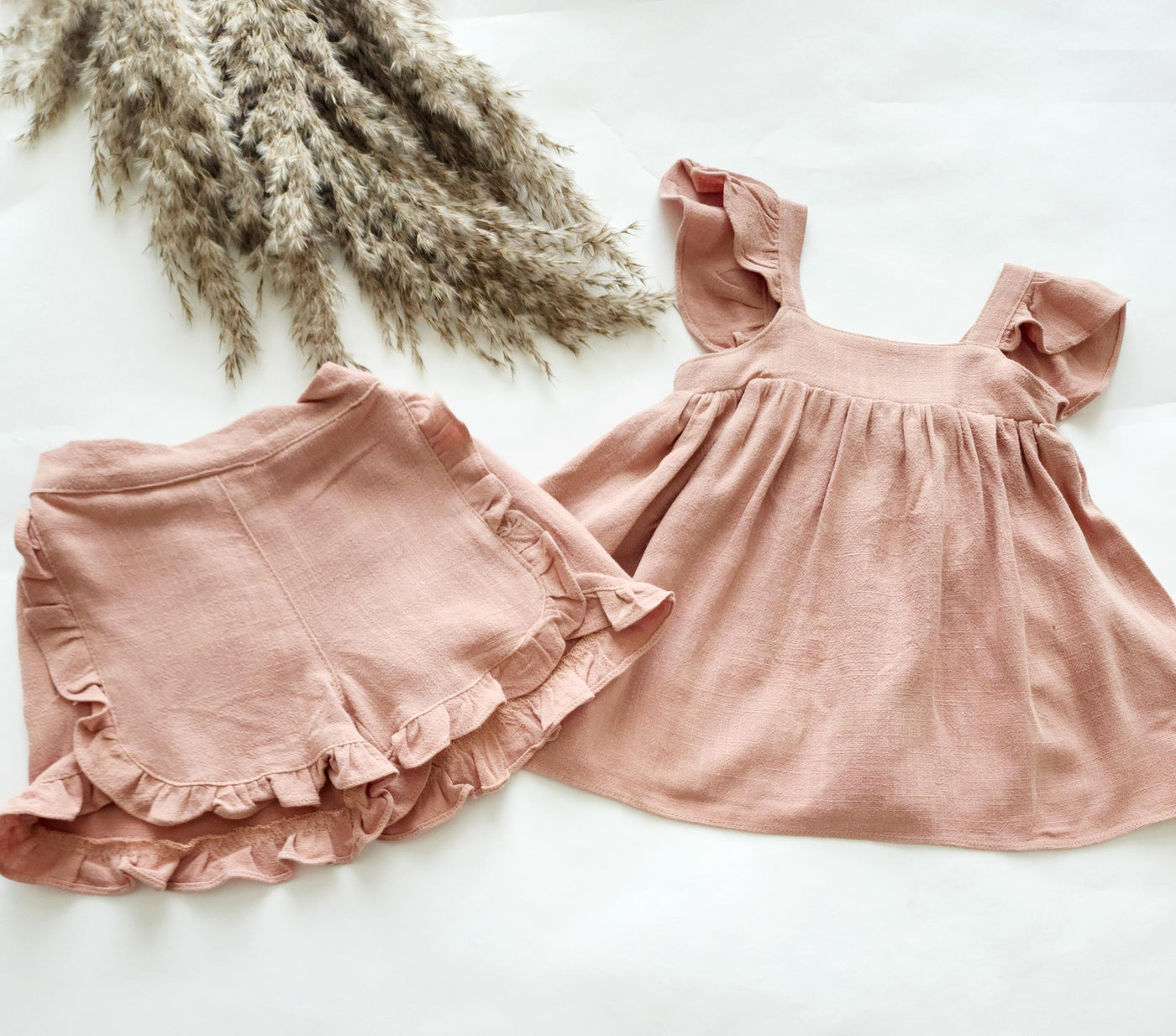 Pink Ari Linen Set for Baby Girls